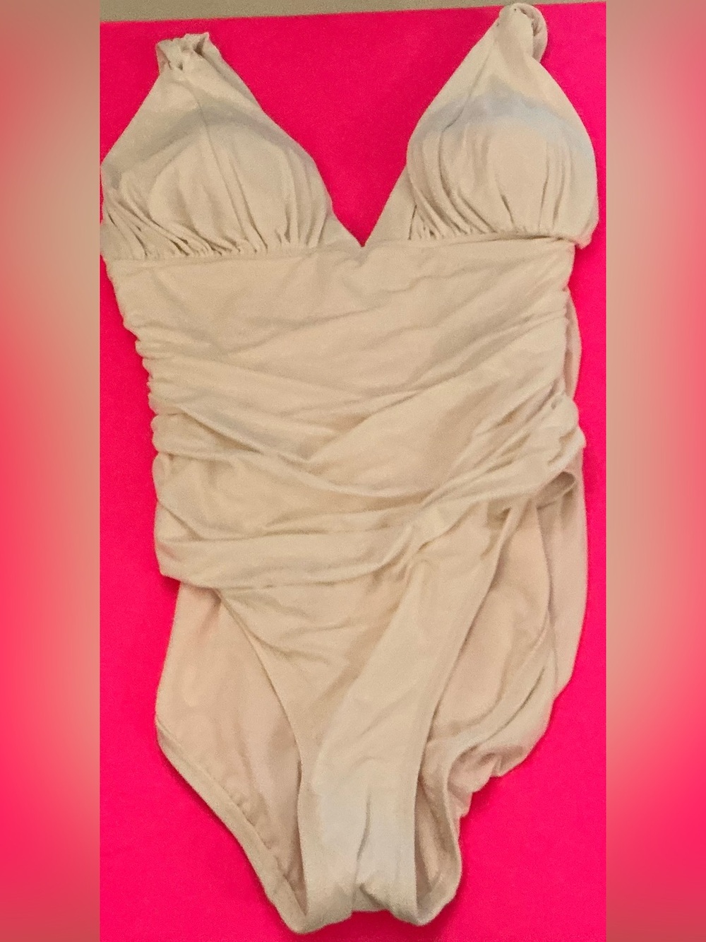Carmen Marc Valvo Soft Blush Strapless Swimwear
